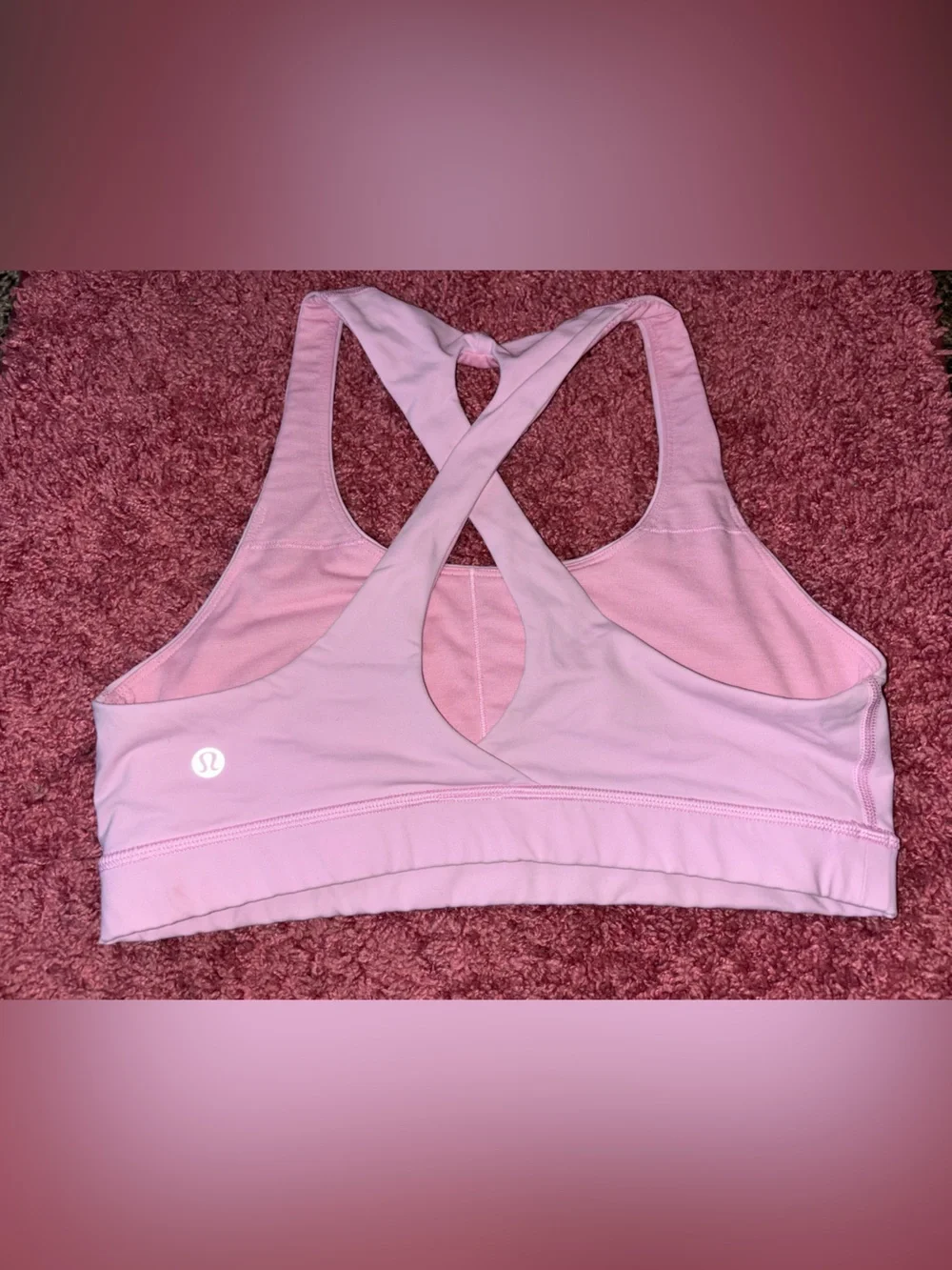 lululemon athletica Light Pink Cross-Back Sports Bra - Picture 2 of 4